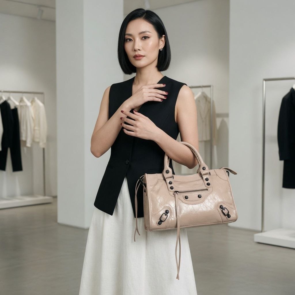 LDB-01ND KHOTA NUDE COLOR HIGH QUALITY LEATHER SHOULDER AND SLING BAG