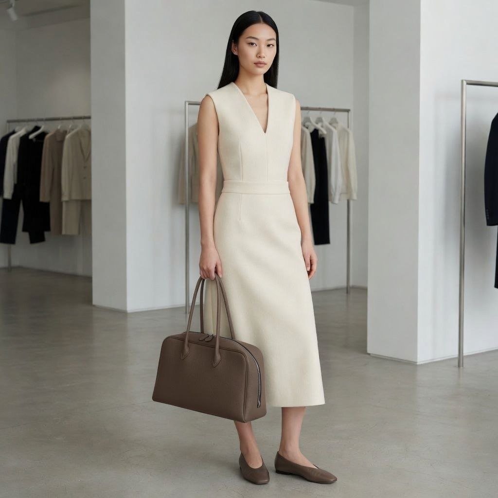 BTB-01TP PADMA IN TAUPE COLOR HIGH QUALITY LEATHER TOTE BAG